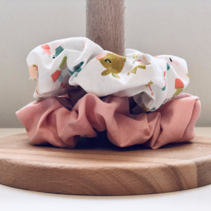 Baby Lama - Scrunchies Collection - ύφασμα, λαστιχάκια μαλλιών - 2