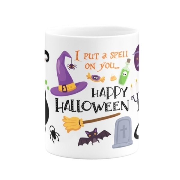 Halloween Κεραμική κούπα witch - δώρο, halloween, κεραμική κούπα - 2