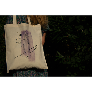Πάνινη τσάντα - Tote bag - The fairy - ύφασμα, ώμου, all day, tote, πάνινες τσάντες - 3