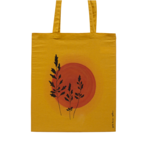 Πάνινη τσάντα - Tote bag - Botanical 1 - ύφασμα, ώμου, all day, tote, πάνινες τσάντες