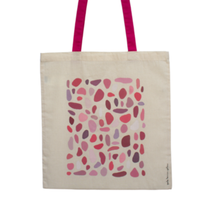 Πάνινη τσάντα - Tote bag - The rose - ύφασμα, ώμου, all day, tote, πάνινες τσάντες