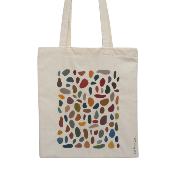 Πάνινη τσάντα - Tote bag - The brownish - ύφασμα, ώμου, all day, tote, πάνινες τσάντες