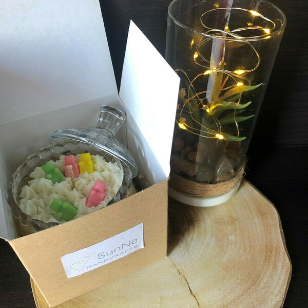 Φοντανιέρα με αρκουδάκια από φυτικό κερί σόγιας - αρωματικά κεριά - 3