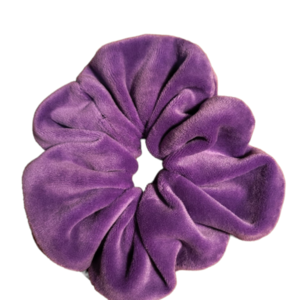 Lilac scrunchie - ύφασμα, λαστιχάκια μαλλιών