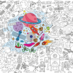 Super Χρωμοαφίσα - Διάστημα - δώρα για παιδιά, party, για παιδιά, δωμάτιο παιδιών - 3