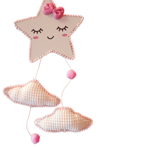 Διακοσμητικό φωτιζόμενο αστέρι - κορίτσι, δώρο, παιδικά φωτιστικά