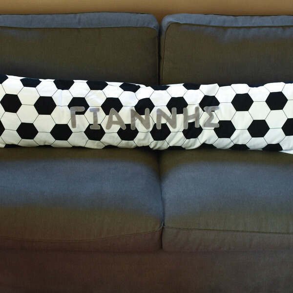 Γιγάντιο μαξιλάρι ποδοσφαίρου Παναθηναϊκός / 34x120 - λούτρινα, δώρα για αγόρια - 3