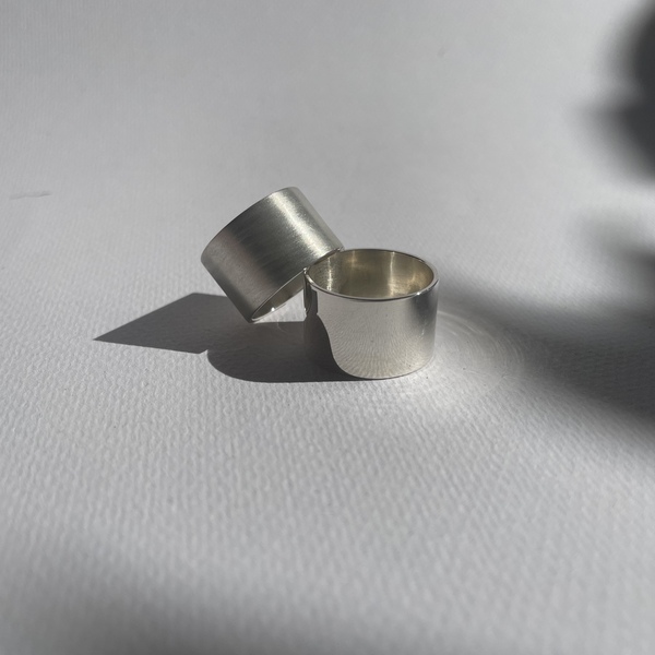 Ασημένιο δαχτυλίδι μίνιμαλ - ασήμι 925, γεωμετρικά σχέδια, boho, σταθερά, μεγάλα - 4