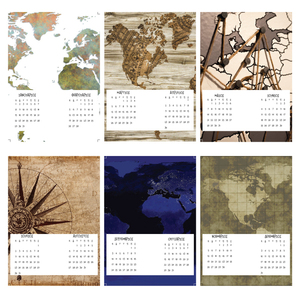 Ημερολόγιο 2023 Χάρτες - ημερολόγια - 2