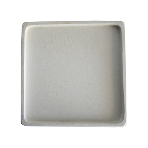 Τσιμεντένιος Δίσκος Τετράγωνος 18,5Χ18,5 λευκό - τσιμέντο, πιατάκια & δίσκοι