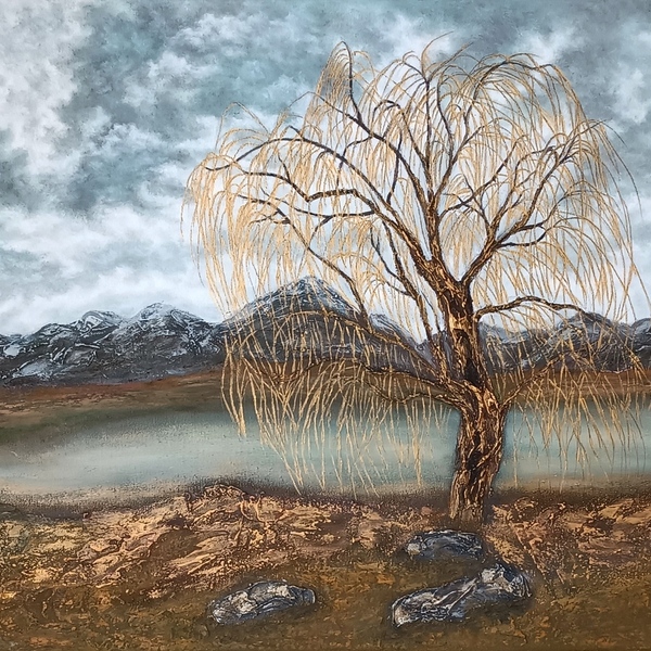Willow tree - πίνακες & κάδρα, πίνακες ζωγραφικής - 3