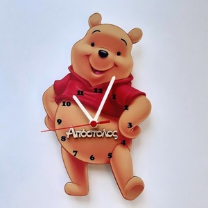 Ξύλινο ρολόι τοίχου 30εκ "Winnie" - αγόρι, ρολόι, δώρο, ήρωες κινουμένων σχεδίων - 2