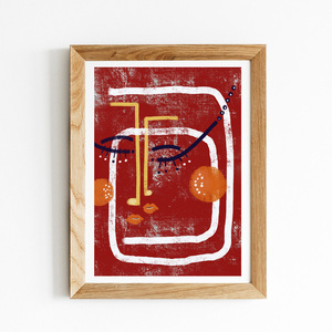 RedFace αφίσα art print ( 30 x 40 cm) - εκτύπωση, αφίσες, artprint