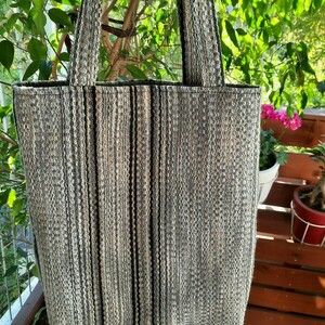 Υφασμάτινη tote τσάντα "χειμωνιάτικη" 42x32cm - ύφασμα, ώμου, all day, tote, πάνινες τσάντες - 3