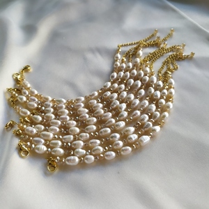 Pearl bracelet "bachelorette"|Bραχιόλι με μαργαριτάρια - μαργαριτάρι, χεριού, αυξομειούμενα - 3