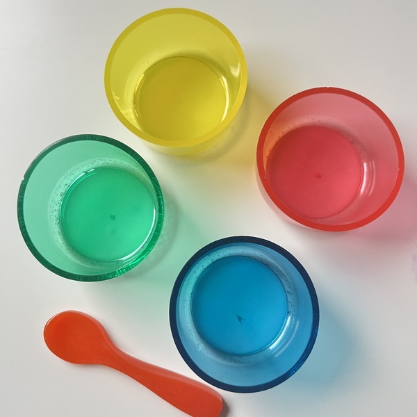 Sensory bowls, βαζάκια παιχνιδιού σετ 4τμχ με κουταλάκι - μπολ - 3