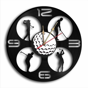 Golf Χειροποίητο ρολόι τοίχου - τοίχου, βινύλιο, ρολόγια