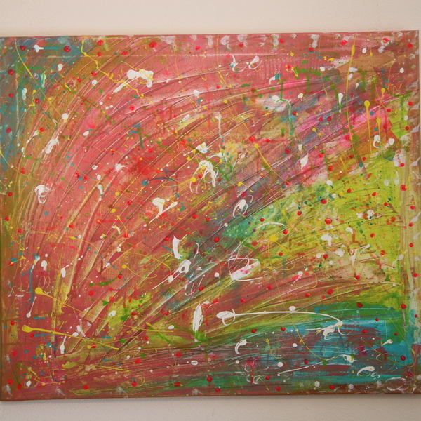 Rainbow flashes - πίνακες & κάδρα, πίνακες ζωγραφικής - 2