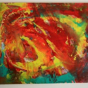 Free Spirit - ακρυλικό, αφηρημένο, πίνακες ζωγραφικής, πίνακες σε καμβά - 4