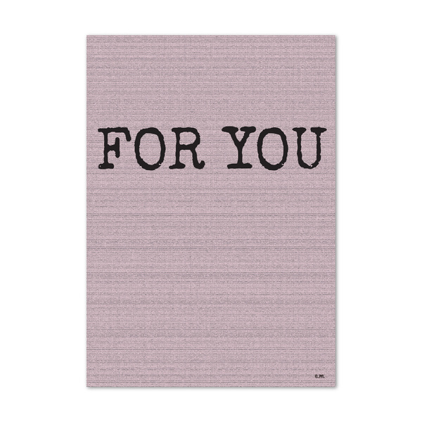 Αφίσα ArtPrint | For You| Διαστάσεις 21*29,7 εκ. A4 | Εκτύπωση ματ σε χαρτί 170 γρ | Χρώματα παλ ροζ - πίνακες & κάδρα, αφίσες