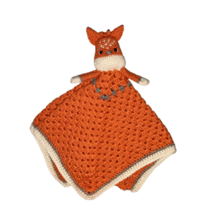 Κουβερτάκι αγκαλιάς Αλεπού - διάμετρος 50 cm - κορίτσι, αγόρι, δώρο γέννησης, κουβέρτες