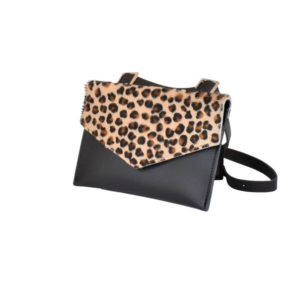 Τσαντάκι μέσης λεοπάρ από δέρμα - δέρμα, animal print, all day, μικρές