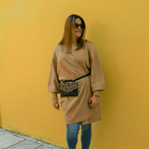 Τσαντάκι μέσης λεοπάρ από δέρμα - δέρμα, animal print, all day, μικρές - 5