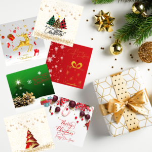 Χριστουγεννιάτικες κάρτες εκτυπώσιμες 7x7 εκ. για βραχιολάκια #ψηφιακό αρχείο - κάρτες, γούρια - 2