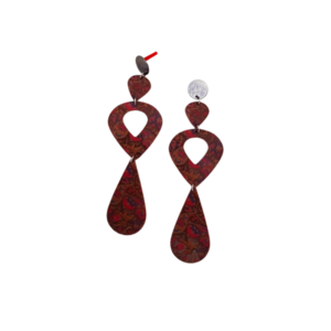ΣΚΟΥΛΑΡΙΚΙ ΣΤΑΓΟΝΑ/ΛΟΥΛΟΥΔΙΑ - δάκρυ, plexi glass, boho, κρεμαστά, μεγάλα