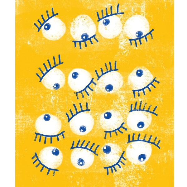Yellow eyes αφίσα art print (30 x 40 cm) - εκτύπωση, αφίσες - 2