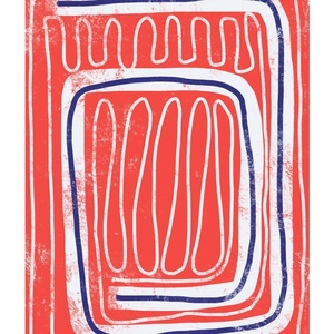 MonsterRed αφίσα art print (30 x 40 cm) - εκτύπωση, αφίσες - 2