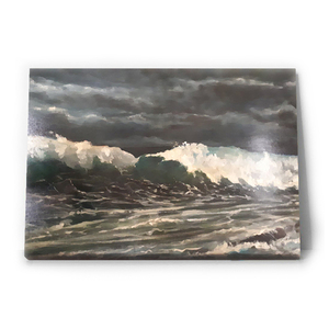 Θάλασσες - καμβάς, ακρυλικό, πίνακες ζωγραφικής