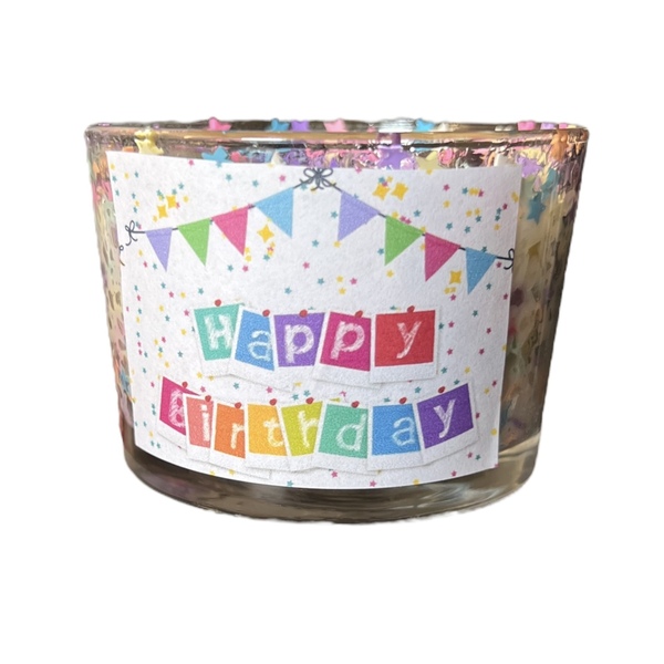 Κερί γενεθλίων “Happy Birthday” - αρωματικά κεριά, δώρα γενεθλίων, vegan κεριά - 2