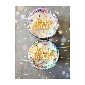 Κερί γενεθλίων “Happy Birthday” - αρωματικά κεριά, δώρα γενεθλίων, vegan κεριά - 3