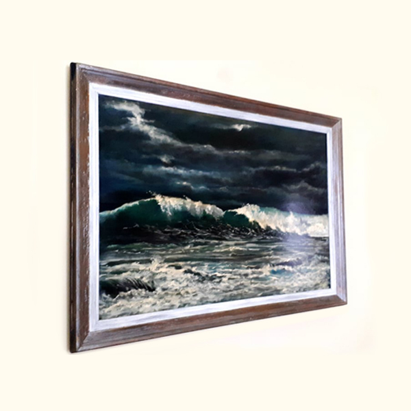 Θάλασσες - καμβάς, ακρυλικό, πίνακες ζωγραφικής - 2