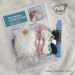 ΚΙΤ ΠΛΕΞΙΜΑΤΟΣ LOOPS για πλεκτό ματάκι diy - ματάκια, DIY, υλικά κατασκευών - 3