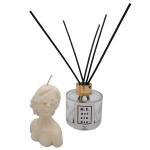 Κερί Σόγιας Κοπέλα Με Κορδέλα Με 100ml No5 Αρωματικό Χώρου - κερί σόγιας, αρωματικά χώρου, 100% φυτικό