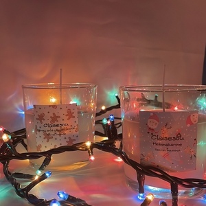 Κερί σόγιας-καρύδας με μυστικό μήνυμα - αρωματικά κεριά