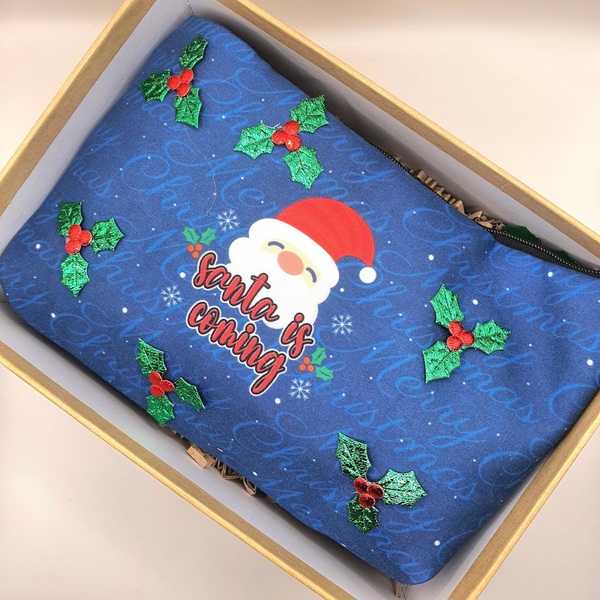 Χριστουγεννιάτικο κουτί γούρι 2023 με τσαντάκι - πηλός, χριστουγεννιάτικα δώρα, Black Friday, γούρια - 2