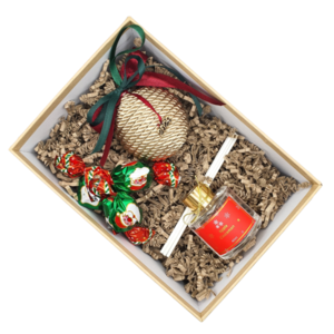 Χριστουγεννιάτικο κουτί γούρι και αρωματικό χώρου - ύφασμα, χριστουγεννιάτικα δώρα, στολίδι δέντρου, αρωματικό χώρου, γούρια