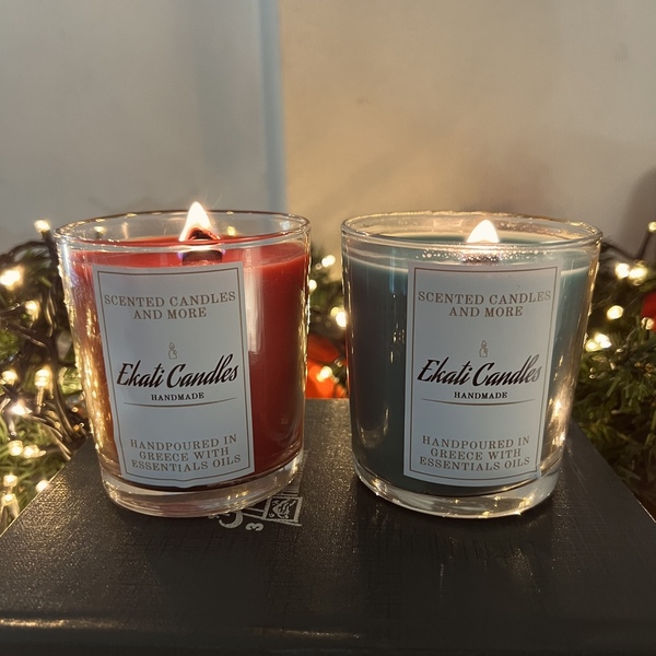 Ho ho holidays candle set-700gr - γυαλί, χριστουγεννιάτικα δώρα, κεριά & κηροπήγια - 2