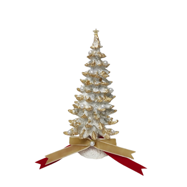 Κεραμικό στολισμένο δέντρο 20εκ - vintage, πηλός, χριστουγεννιάτικο δέντρο, διακοσμητικά, δέντρο