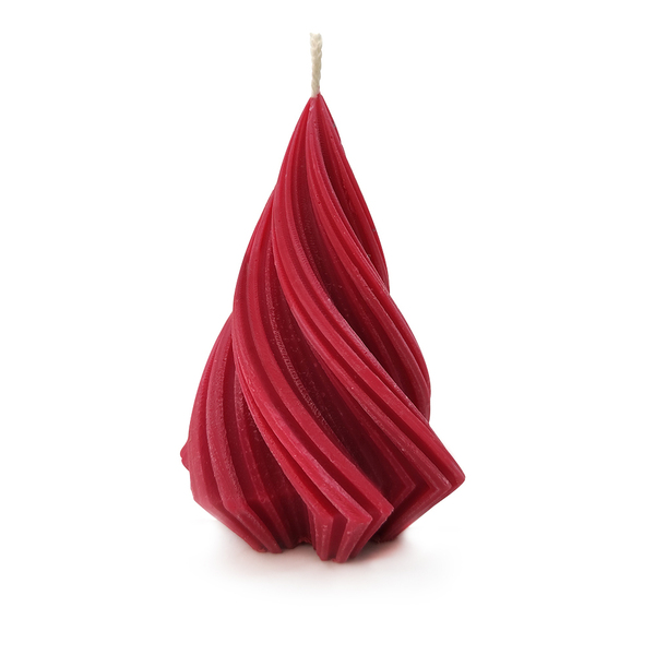Χειροποίητο 3D Χριστουγεννιάτικο Δεντράκι- Κόκκινο - αρωματικά κεριά