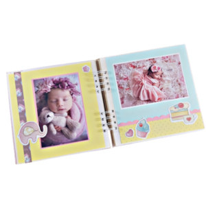 Προσωποποιημένο άλμπουμ για φωτογραφίες για νεογέννητο κοριτσάκι - κορίτσι, χειροποίητα, άλμπουμ, δώρο γέννησης, προσωποποιημένα - 4