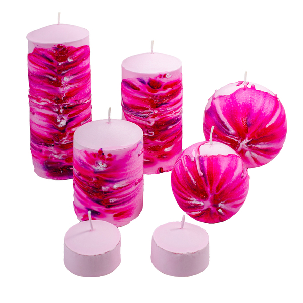 Αρωματικό κερί, με άρωμα *Τύπου CANDY PRADA - χειροποίητα, χριστουγεννιάτικο, αρωματικά κεριά, διακοσμητικά, κεριά & κηροπήγια - 3