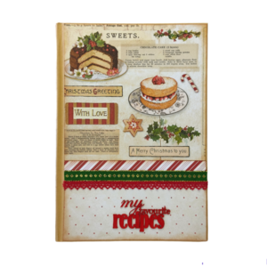 Τετράδιο για Χριστουγεννιάτικα γλυκά - χειροποίητα, χριστουγεννιάτικα δώρα, τετράδια & σημειωματάρια
