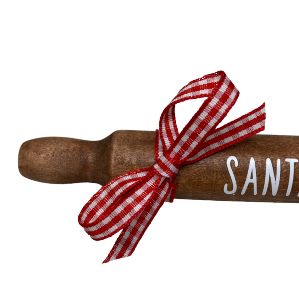 Διακοσμητικος μινι χριστουγεννιατικος ξυλινος καφε πλαστης SANTA'S COOKIES, 18cm - ξύλο, διακοσμητικά, χριστουγεννιάτικα δώρα - 3