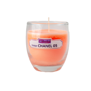 Αρωματικό κερί *Τύπου CHANEL no 5 σε ποτήρι - δώρο, αρωματικά κεριά, διακοσμητικά, κεριά, κεριά & κηροπήγια