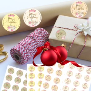 Αυτοκόλλητα χριστουγεννιάτικα 5,5 εκ #ψηφιακό αρχείο - αυτοκόλλητα, χριστουγεννιάτικα δώρα - 4