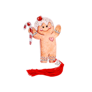 Γούρι 2025 gingerbread 12 εκ - plexi glass, χριστουγεννιάτικα δώρα, γούρια